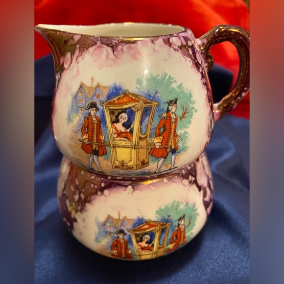 Vintage Cream & Sugar Set by Gray’s Pottery - Stoke on Trent - Picture 2 of 4